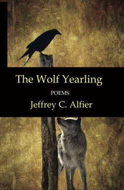 The Wolf Yearling Book cover featuring a painting of a wolf and a crow
