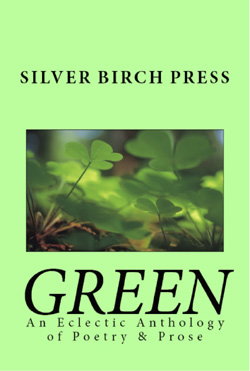 GREEN: An Eclectic Anthology of Poetry & Prose Green book cover featuring four-leaf clovers